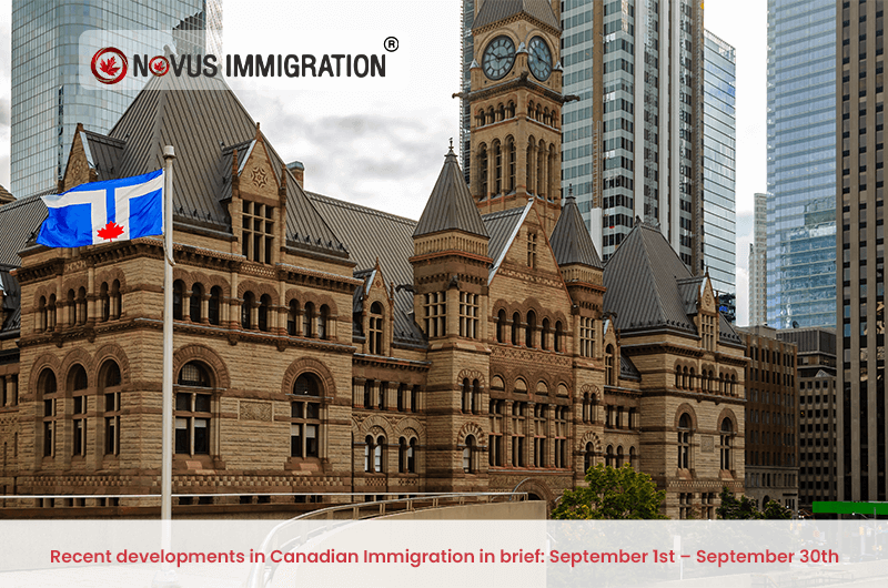 Recent developments in Canadian Immigration in brief: September 1st – September 30th